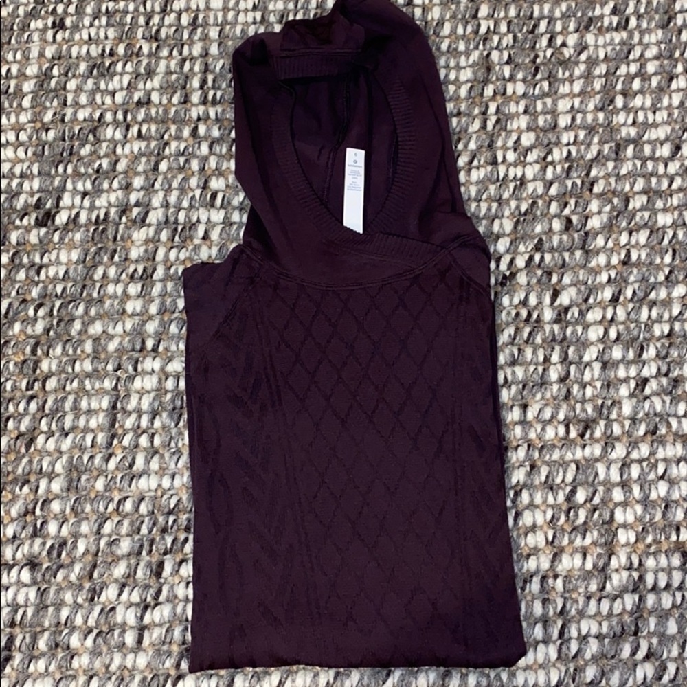 Burgundy Lululemon Long Sleeve Shirt